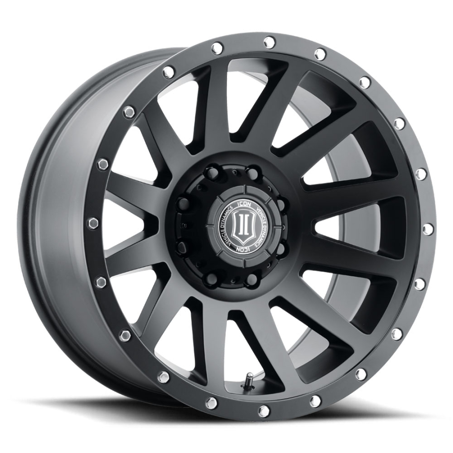 ICON Alloys - COMPRESSION SATIN BLACK 20X10 8X180 -19mm