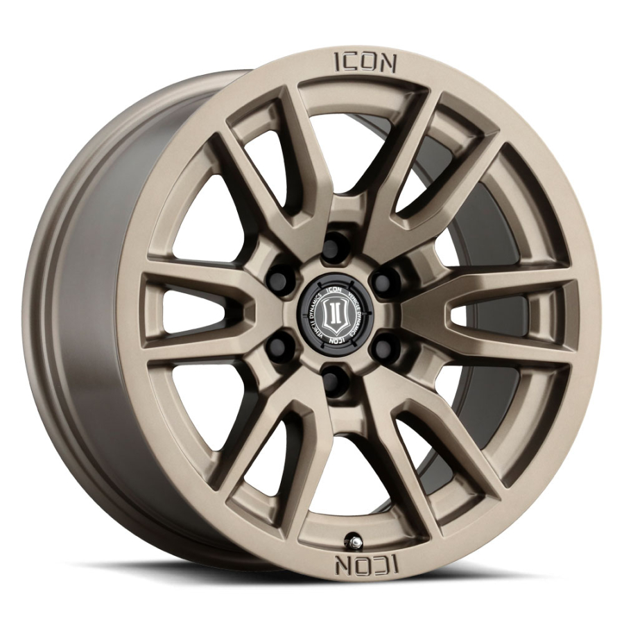 ICON Alloys - VICTORY SATIN BLACK RED TINT 17X8.5 6X135 +6mm