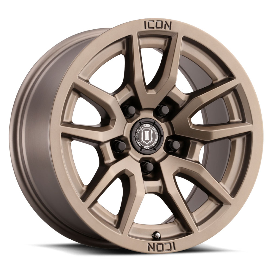 ICON Alloys - VECTOR 6 SATIN BLACK 17X8.5 6X5.5 +25mm