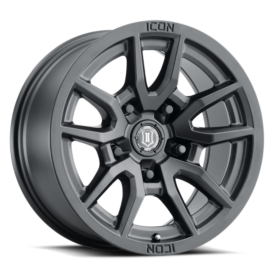 ICON Alloys - VECTOR 6 SATIN BLACK 17X8.5 6X5.5 0mm