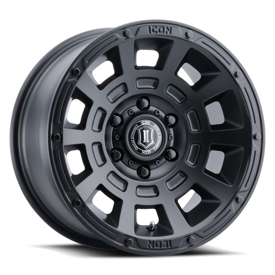 ICON Alloys - THRUST SMOKE SATIN BLACK TINT 17X8.5 6X5.5 0mm