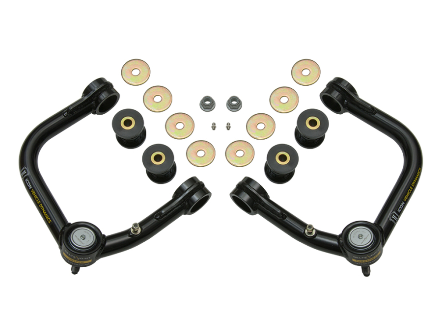 ICON Vehicle Dynamics - ICON 2007-2014 FJ CRUISER/2003-UP 4RUNNER/2003-UP GX470/460 TUBULAR UPPER CONTROL ARM WITH DELTA JOINT KIT - 58451DJ