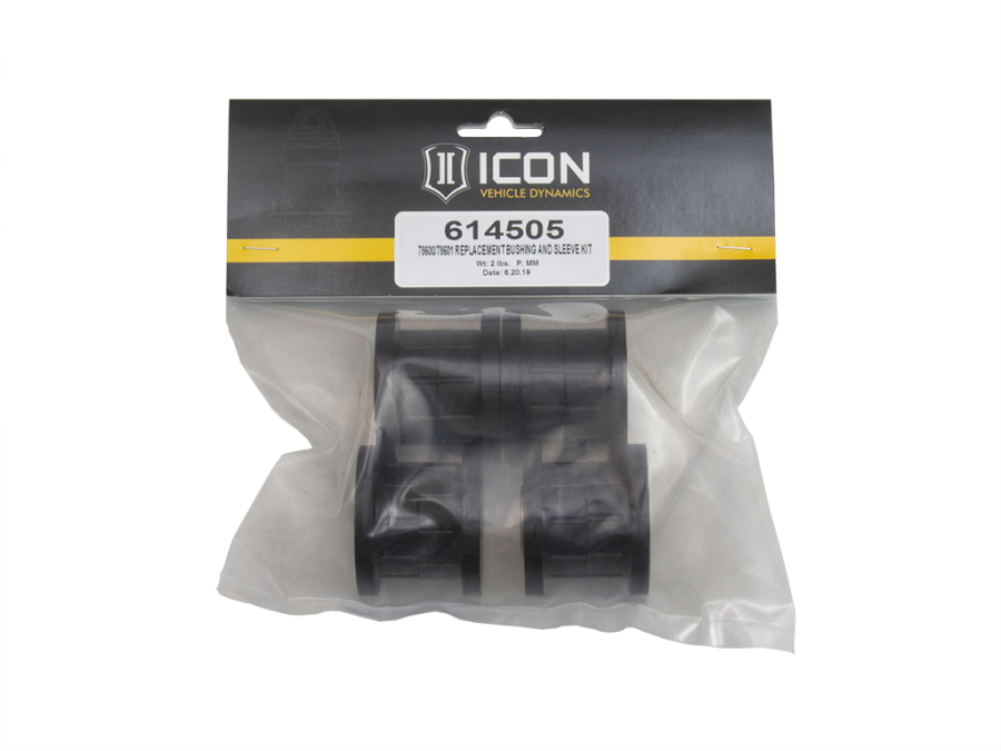 ICON Vehicle Dynamics - ICON 78600/78601 REPLACEMENT BUSHING AND SLEEVE KIT - 614505
