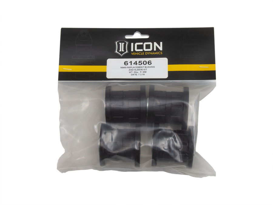 ICON Vehicle Dynamics - ICON 58460 REPLACEMENT BUSHING AND SLEEVE KIT - 614506