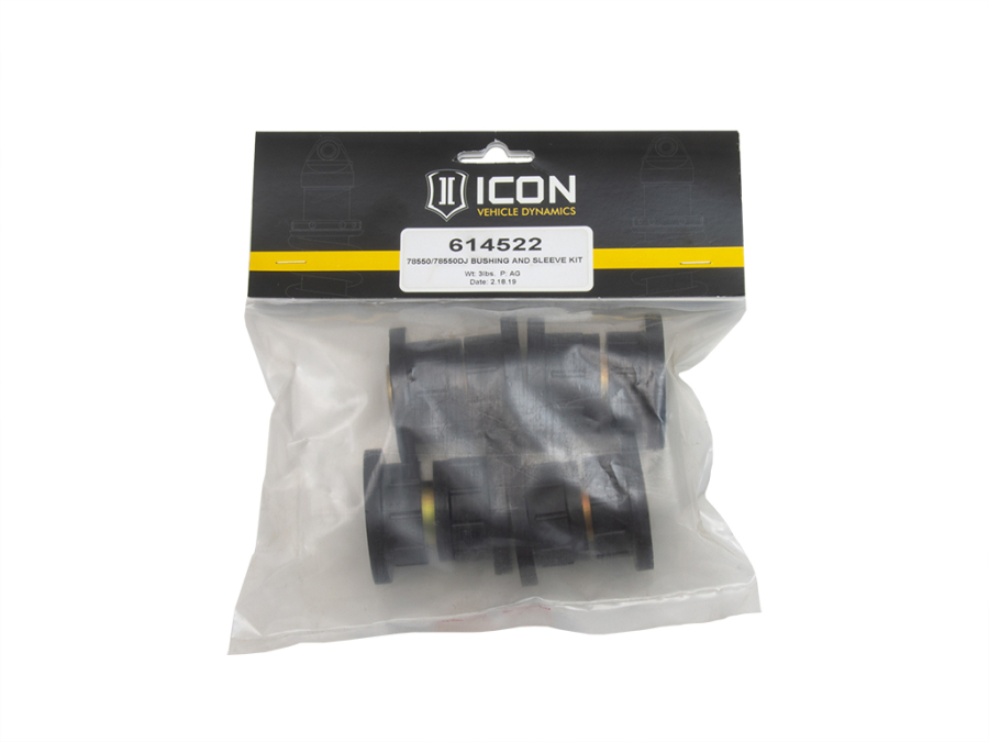 ICON Vehicle Dynamics - ICON 78550/78550DJ UPPER CONTROL ARM BUSHING AND SLEEVE KIT - 614522