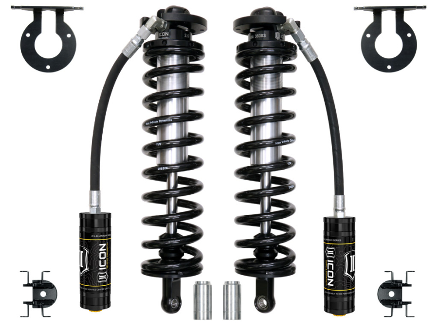 ICON Vehicle Dynamics - ICON 2005-UP FORD SUPER DUTY 4WD 4"LIFT 2.5 VS REMOTE RESERVOIR BOLT IN CO CONVERSION KIT - 61721