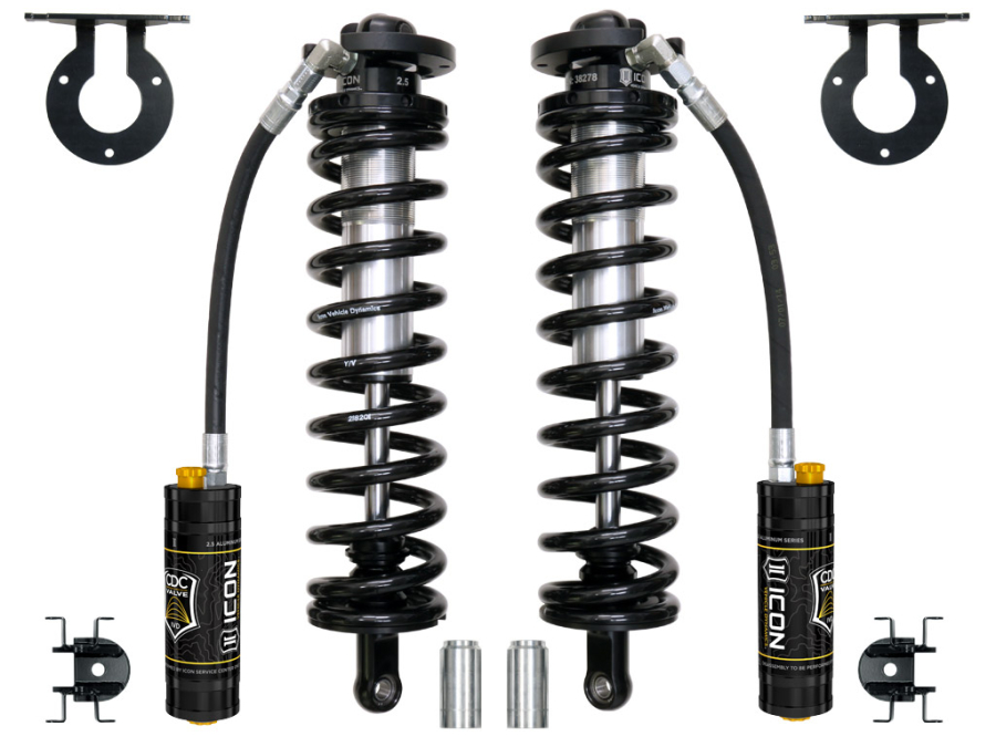 ICON Vehicle Dynamics - ICON 2005-UP FORD SUPER DUTY 4WD 4"LIFT 2.5 VS REMOTE RESERVOIR CDCV BOLT IN CO CONVERSION KIT - 61721C