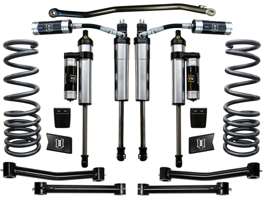 ICON Vehicle Dynamics - ICON 2003-2012 RAM 2500/3500 4WD 2.5" LIFT STAGE 4 SUSPENSION SYSTEM - K212504T