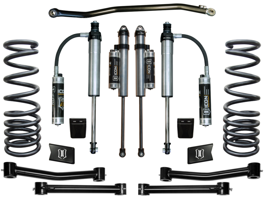 ICON Vehicle Dynamics - ICON 2003-2012 RAM 2500/3500 4WD 2.5" LIFT STAGE 4 SUSPENSION SYSTEM - K212505T