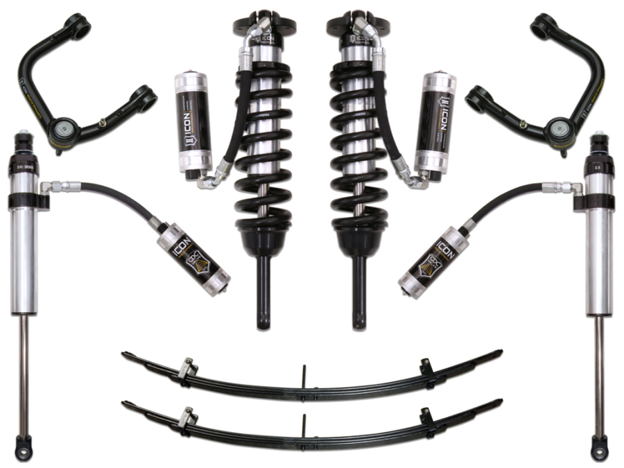 ICON Vehicle Dynamics - ICON 2005-2015 TACOMA 0-3.5" LIFT/16-UP 0-2.75" LIFT STAGE 6 SUSPENSION SYSTEM WITH TUBULAR UPPER CONTROL ARMS - K53006T