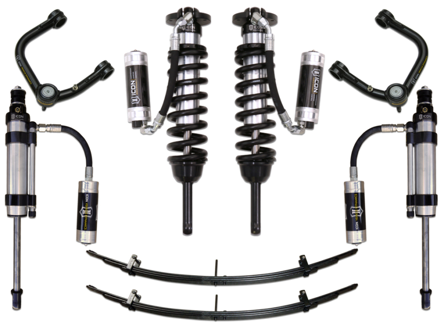 ICON Vehicle Dynamics - ICON 2005-2015 TACOMA 0-3.5" LIFT/16-UP 0-2.75" LIFT STAGE 7 SUSPENSION SYSTEM WITH TUBULAR UPPER CONTROL ARMS - K53007T