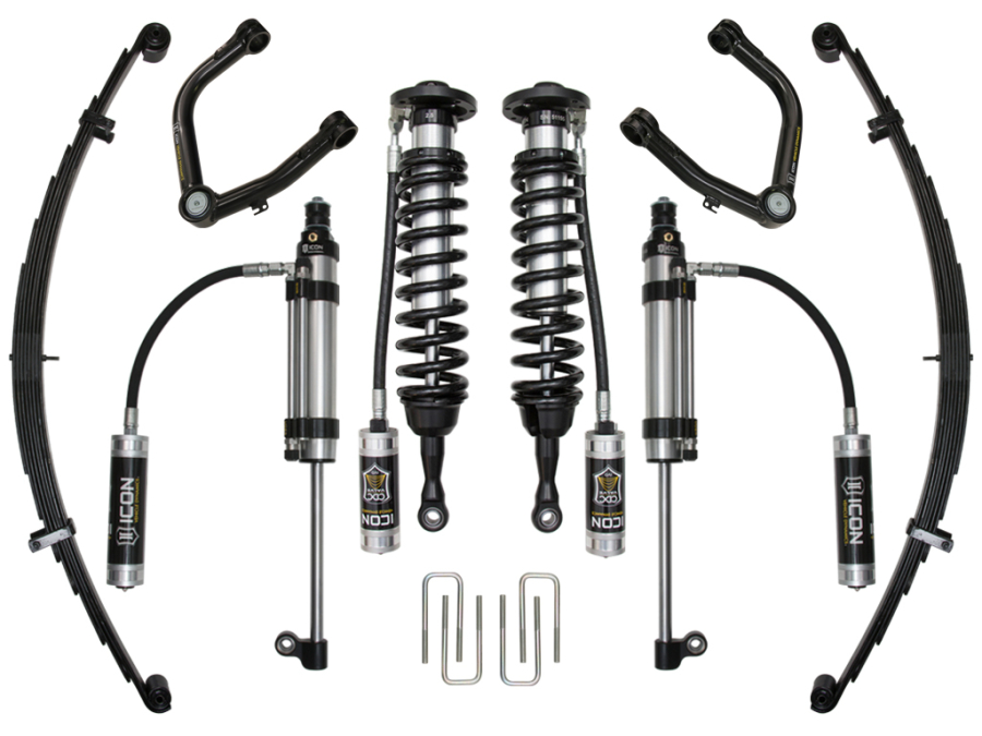 ICON Vehicle Dynamics - ICON 2007-2021 TUNDRA 1-3" LIFT STAGE 10 SUSPENSION SYSTEM WITH TUBULAR UPPER CONTROL ARMS - K53030T