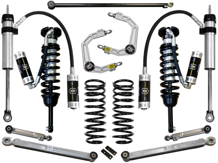 ICON Vehicle Dynamics - ICON 2010-UP 4RUNNER/2010-2014 FJ CRUISER 0-3.5" STAGE 6 SUSPENSION SYSTEM W BILLET UCA - K53066