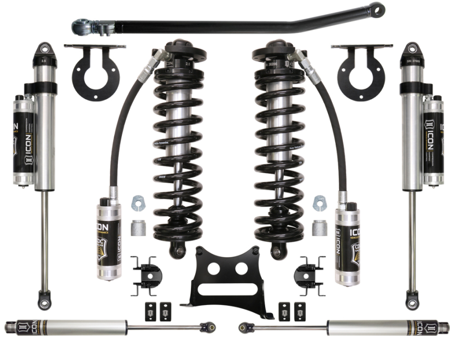 ICON Vehicle Dynamics - ICON 2005-2016 FORD F-250/F-350 2.5-3" LIFT STAGE 4 COILOVER CONVERSION SYSTEM - K63104