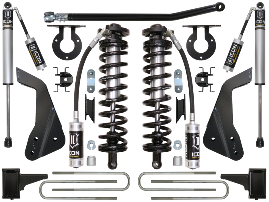 ICON Vehicle Dynamics - ICON 2008-2010 FORD F-250/F-350 4-5.5" LIFT STAGE 1 COILOVER CONVERSION SYSTEM - K63121