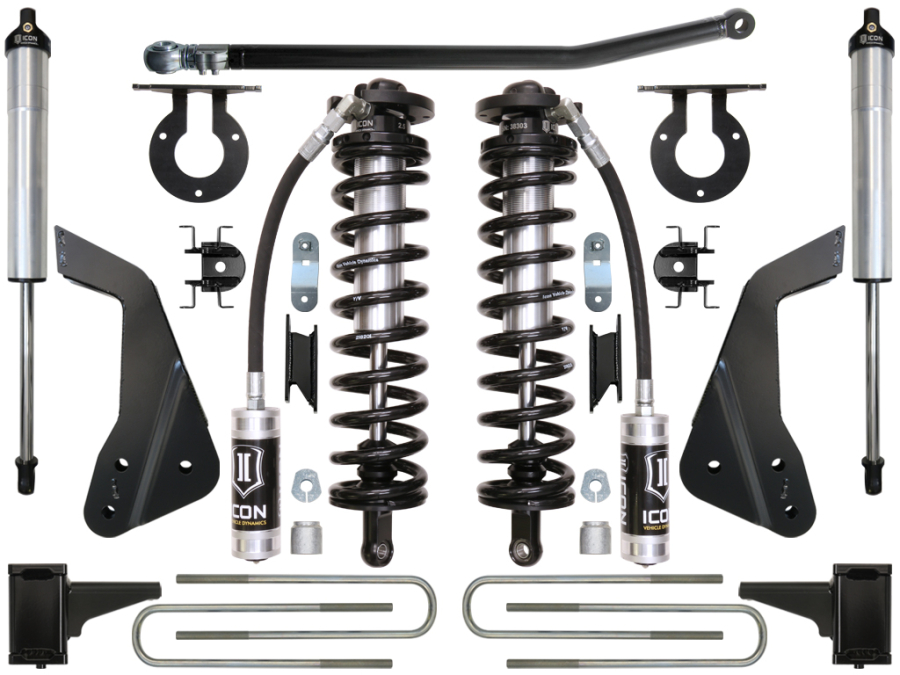 ICON Vehicle Dynamics - ICON 2008-2010 FORD F-250/F-350 4-5.5" LIFT STAGE 2 COILOVER CONVERSION SYSTEM - K63122