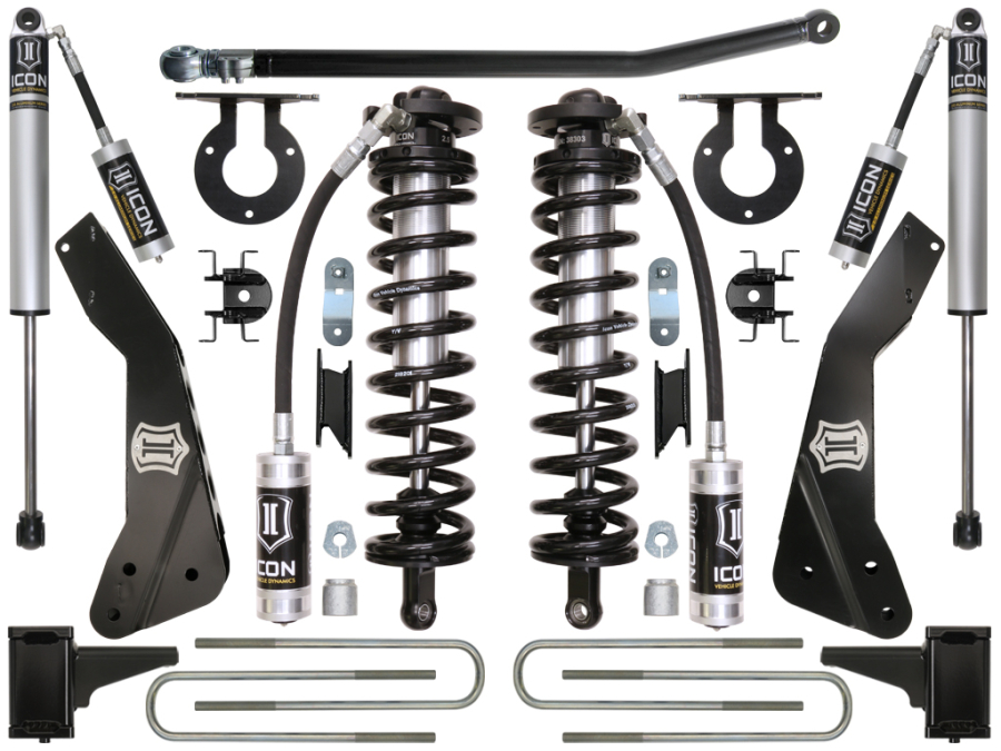 ICON Vehicle Dynamics - ICON 2011-2016 FORD F-250/F-350 4-5.5" LIFT STAGE 1 COILOVER CONVERSION SYSTEM - K63131