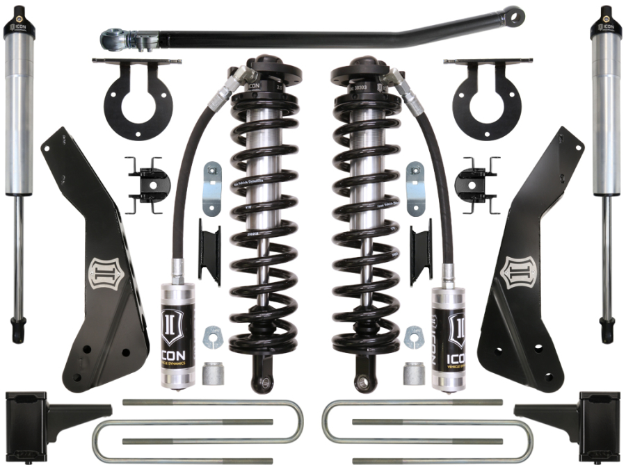 ICON Vehicle Dynamics - ICON 2011-2016 FORD F-250/F-350 4-5.5" LIFT STAGE 2 COILOVER CONVERSION SYSTEM - K63132