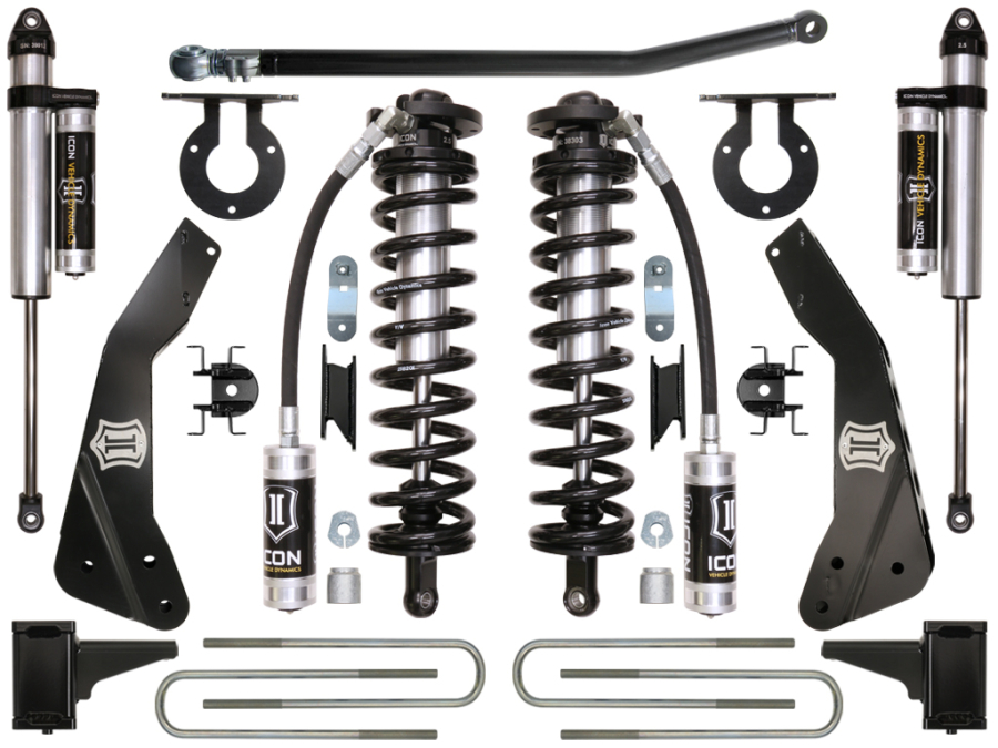 ICON Vehicle Dynamics - ICON 2011-2016 FORD F-250/F-350 4-5.5" LIFT STAGE 3 COILOVER CONVERSION SYSTEM - K63133