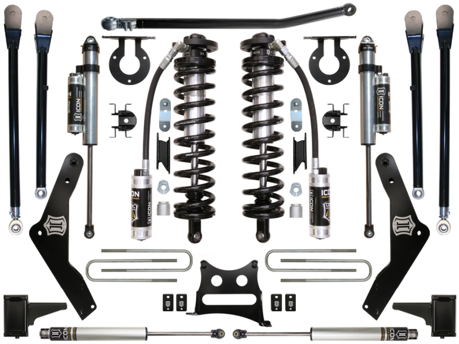 ICON Vehicle Dynamics - ICON 2011-2016 FORD F-250/F-350 4-5.5" LIFT STAGE 5 COILOVER CONVERSION SYSTEM - K63135