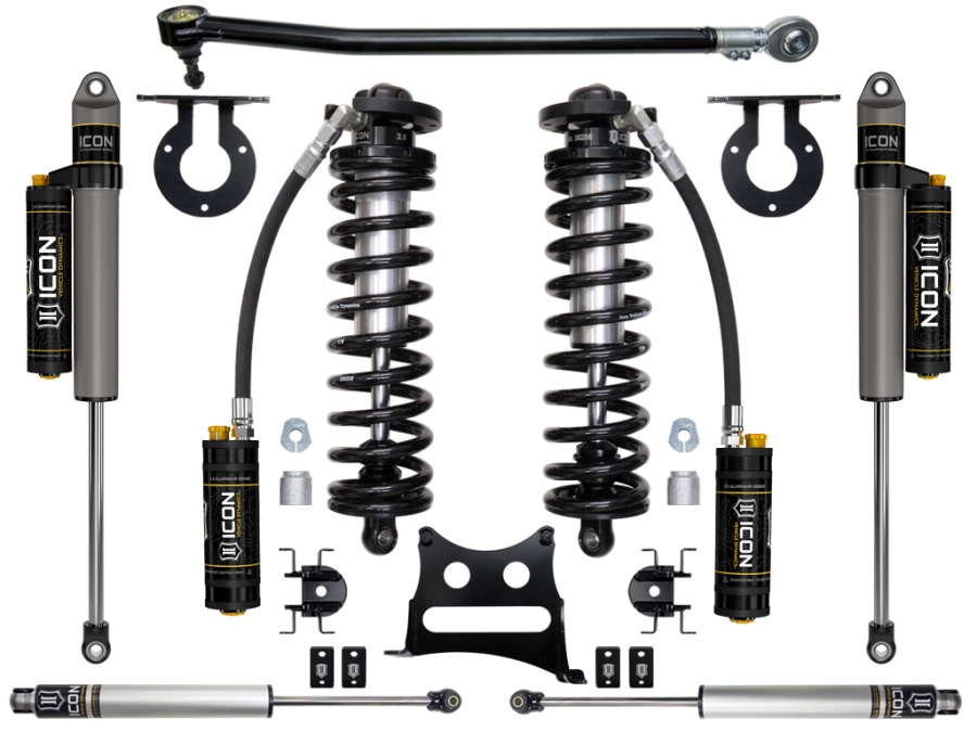 ICON Vehicle Dynamics - ICON 2017-2022 FORD F-250/F-350 2.5-3" LIFT STAGE 4 COILOVER CONVERSION SYSTEM - K63144