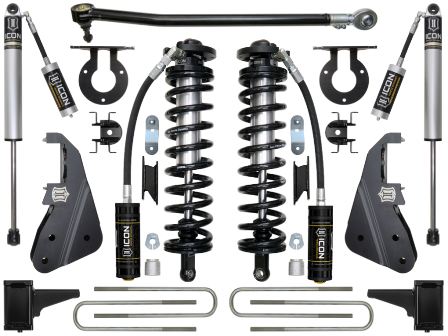 ICON Vehicle Dynamics - ICON 2017-2022 FORD F-250/F-350 4-5.5" LIFT STAGE 1 COILOVER CONVERSION SYSTEM - K63151