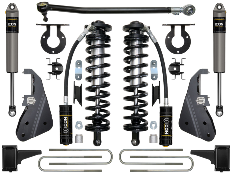 ICON Vehicle Dynamics - ICON 2017-2022 FORD F-250/F-350 4-5.5" LIFT STAGE 2 COILOVER CONVERSION SYSTEM - K63152