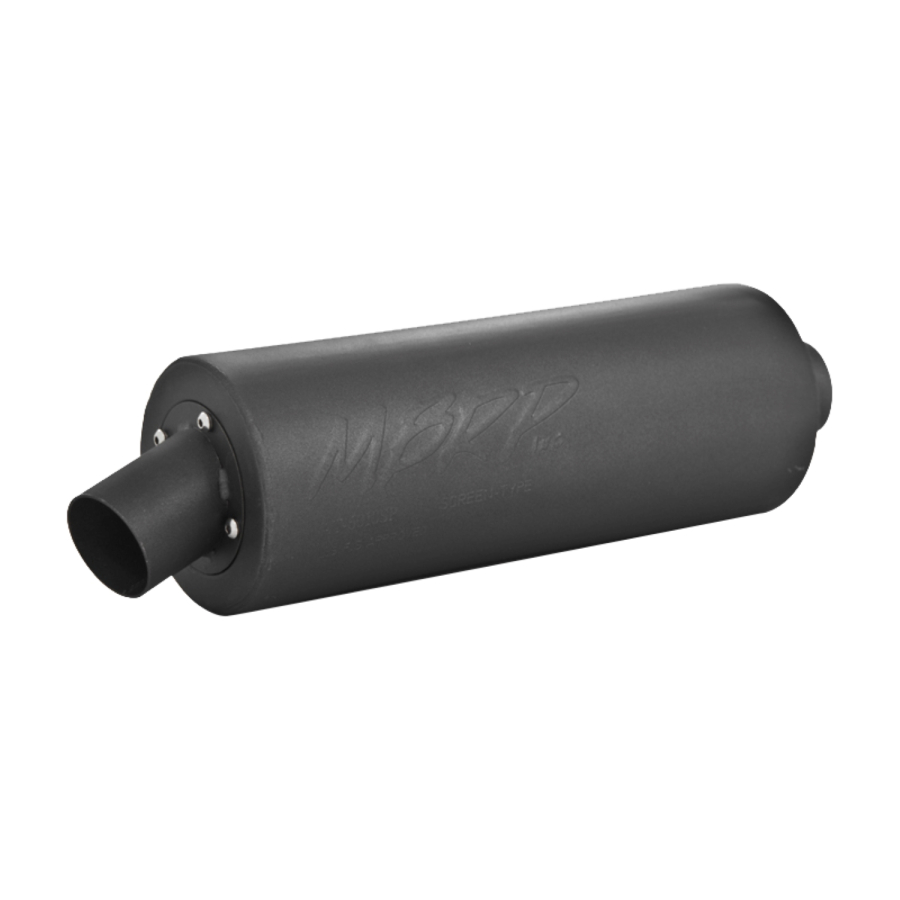 MBRP Exhaust - MBRP EXHAUST MBRP UNIVERSAL ATV MUFFLER 6000 SERIES 1.7IN. INLET, 12IN. BODY LENGTH, 4.5IN. DIAMETER. - AT-6010SP