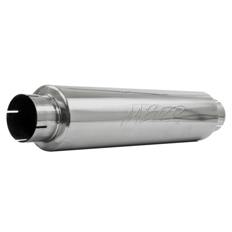 MBRP Exhaust - MBRP EXHAUST 4IN. INLET/OUTLET QUIET TONE MUFFLER 24IN. BODY 6IN. DIAMETER 30IN. OVERALL T304 STAINLESS STEEL. - M1004