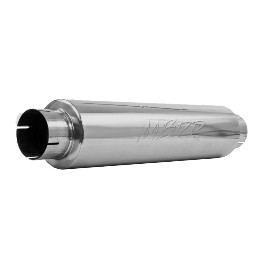 MBRP Exhaust - MBRP EXHAUST 4IN. INLET/OUTLET QUIET TONE MUFFLER 24IN. BODY 6IN. DIAMETER 30IN. OVERALL T409 STAINLESS STEEL. - M1004S