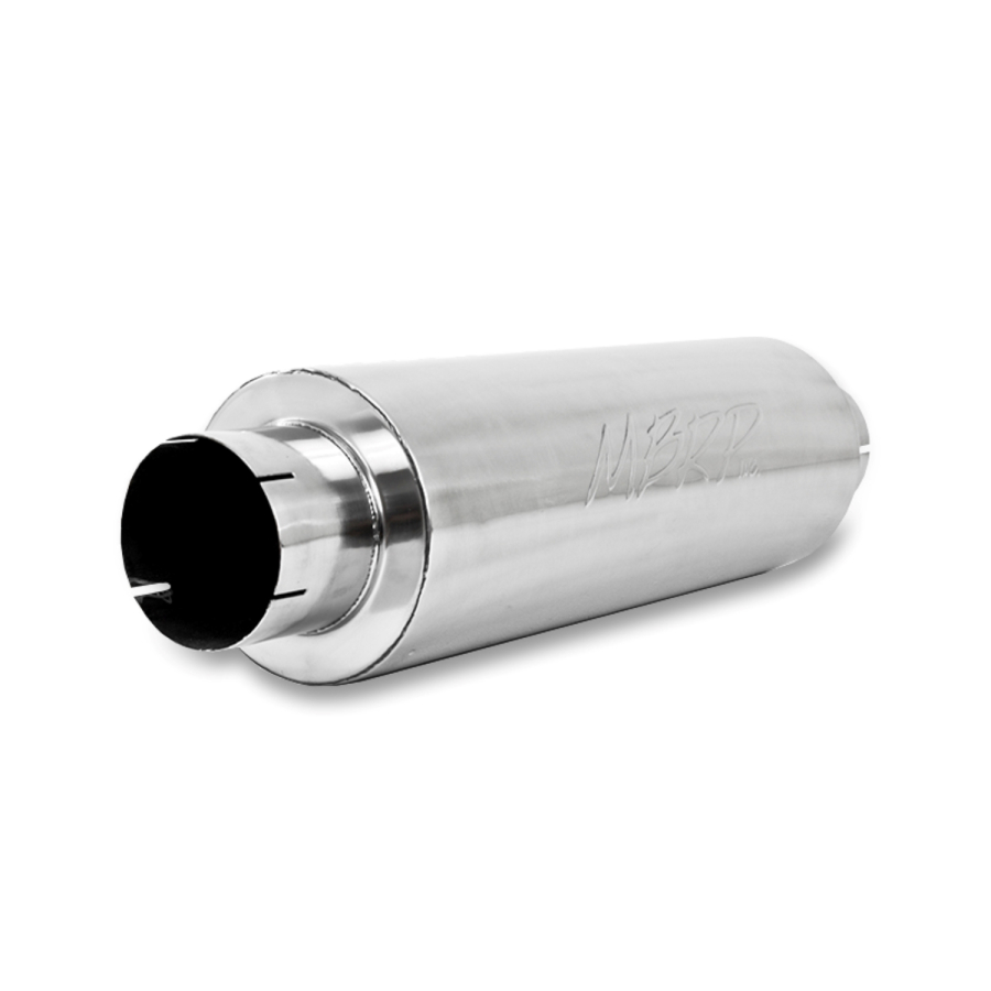 MBRP Exhaust - MBRP EXHAUST QUIET TONE MUFFLER 5IN. IN/OUT 8IN. DIA. BODY 31IN. OVERALL ALUMINIZED STEEL. - M2220A