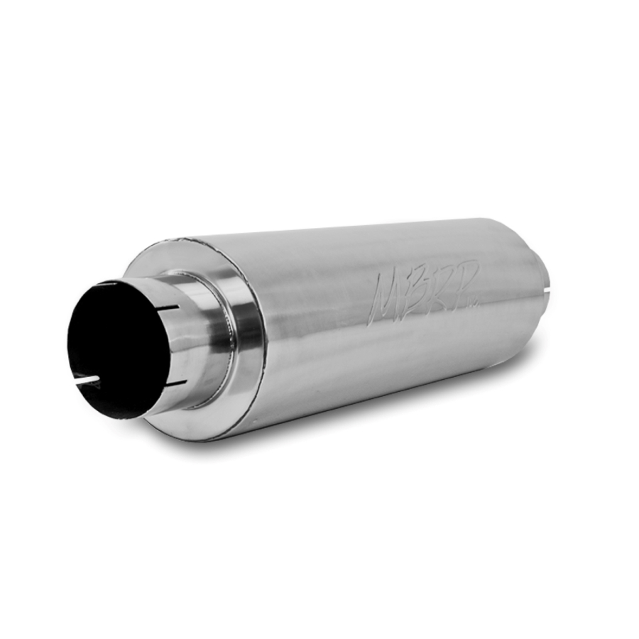 MBRP Exhaust - MBRP EXHAUST QUIET TONE MUFFLER 5IN. IN/OUT 8IN. DIA. BODY 31IN. OVERALL T409 STAINLESS STEEL. - M2220S