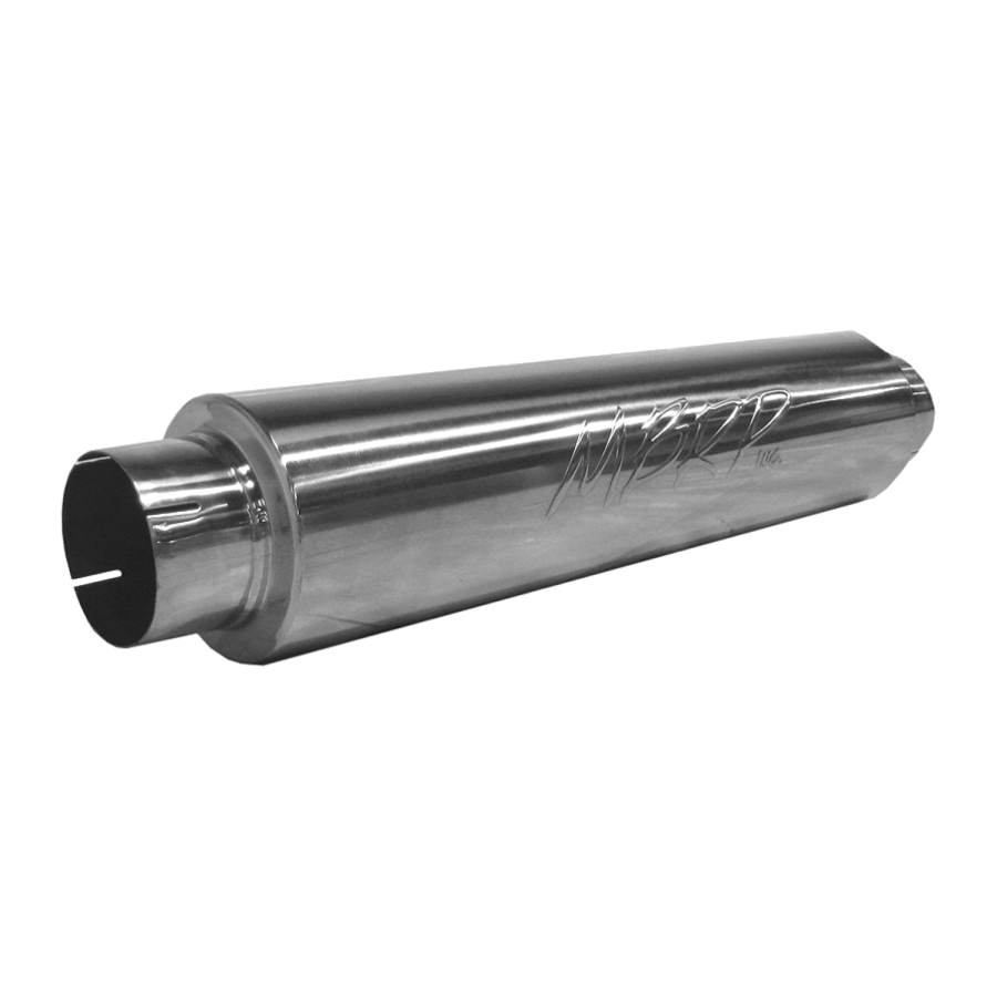 MBRP Exhaust - MBRP EXHAUST MUFFLER 4IN. INLET/OUTLET 24IN. BODY 30IN. OVERALL T409 STAINLESS STEEL. - M91031