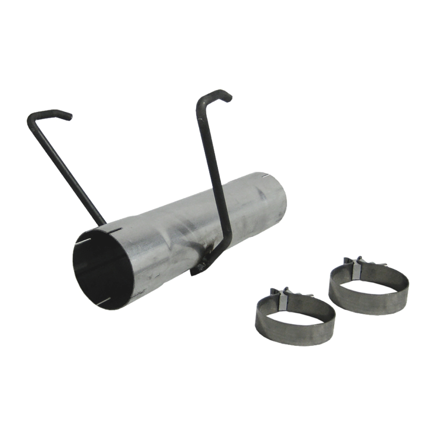 MBRP Exhaust - MBRP EXHAUST 17IN. MUFFLER BYPASS PIPE ALUMINIZED STEEL. - MDAL017