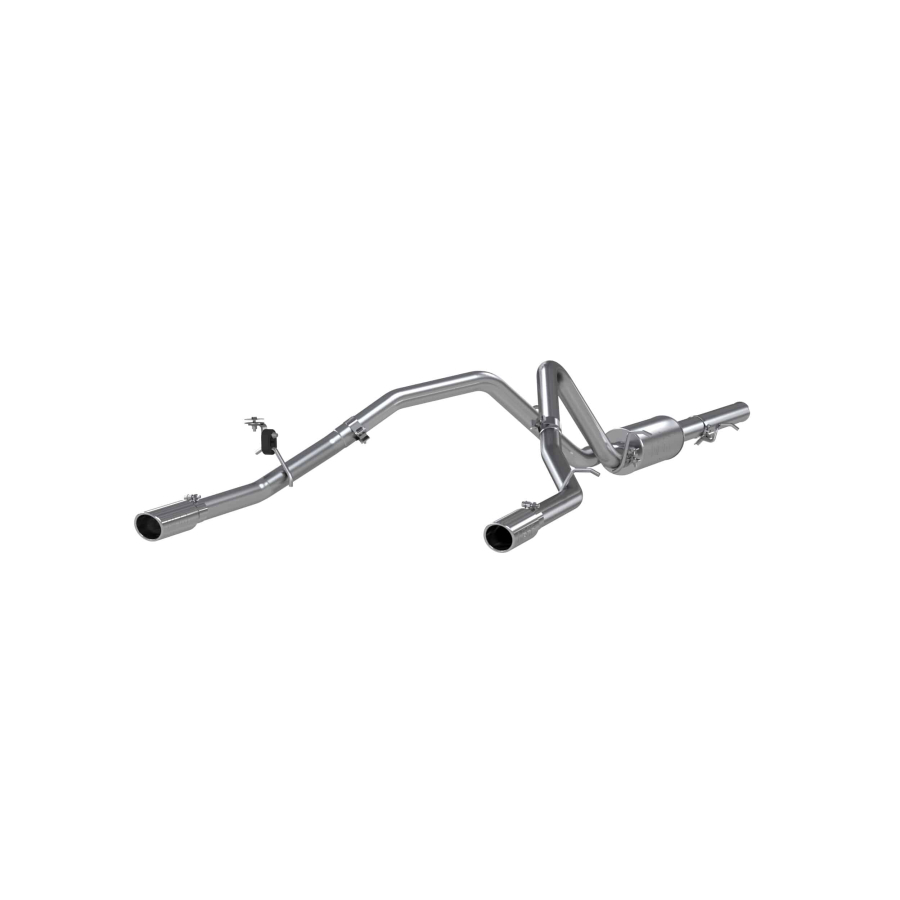 MBRP Exhaust - MBRP EXHAUST 3IN. CAT-BACK 2.5IN. DUAL SPLIT REAR EXIT ALUMINIZED STEEL. - S5058AL