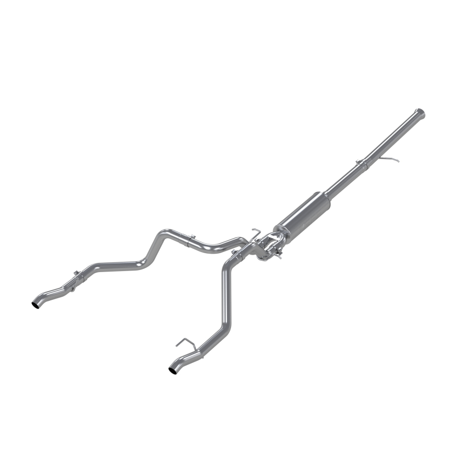 MBRP Exhaust - MBRP EXHAUST 3IN. CAT-BACK 2.5IN. DUAL REAR EXIT ALUMINIZED STEEL. - S5065AL