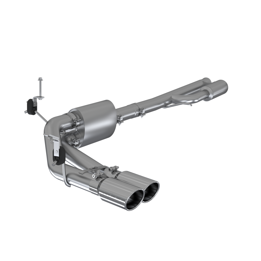 MBRP Exhaust - MBRP EXHAUST 3IN. CAT-BACK PRE-AXLE DUAL SIDE EXIT ALUMINIZED STEEL. - S5092AL