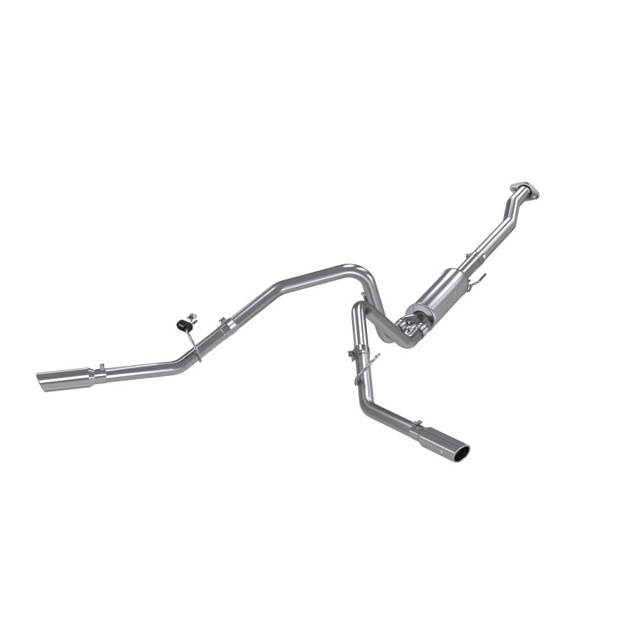 MBRP Exhaust - MBRP EXHAUST 3IN. CAT-BACK 2.5IN DUAL SPLIT SIDE EXIT ALUMINIZED STEEL. - S5212AL