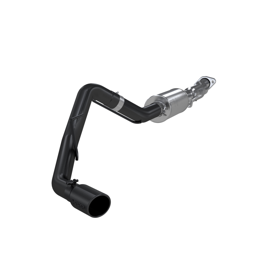 MBRP Exhaust - MBRP EXHAUST 3IN. CAT-BACK SINGLE SIDE EXIT BLACK COATED ALUMINIZED STEEL. - S5230BLK