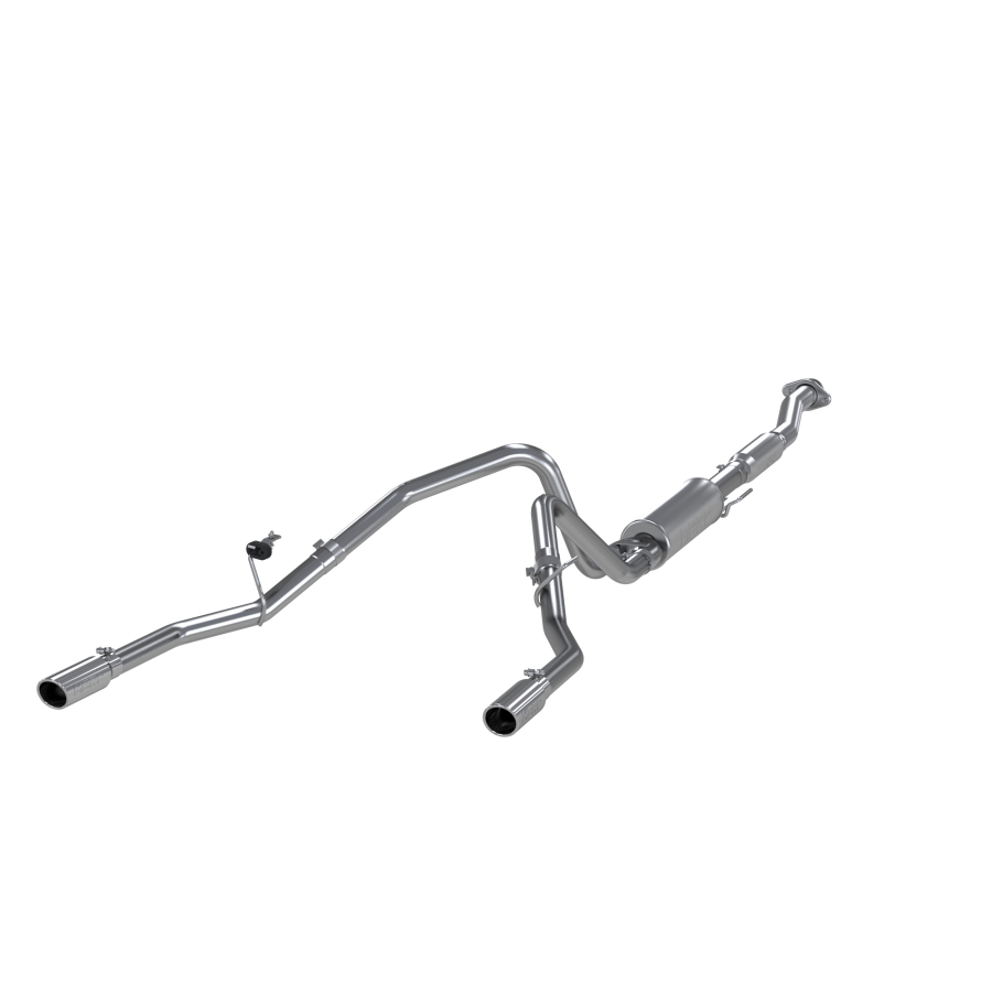 MBRP Exhaust - MBRP EXHAUST 3IN. CAT-BACK DUAL SPLIT REAR EXIT ALUMINIZED STEEL. - S5234AL