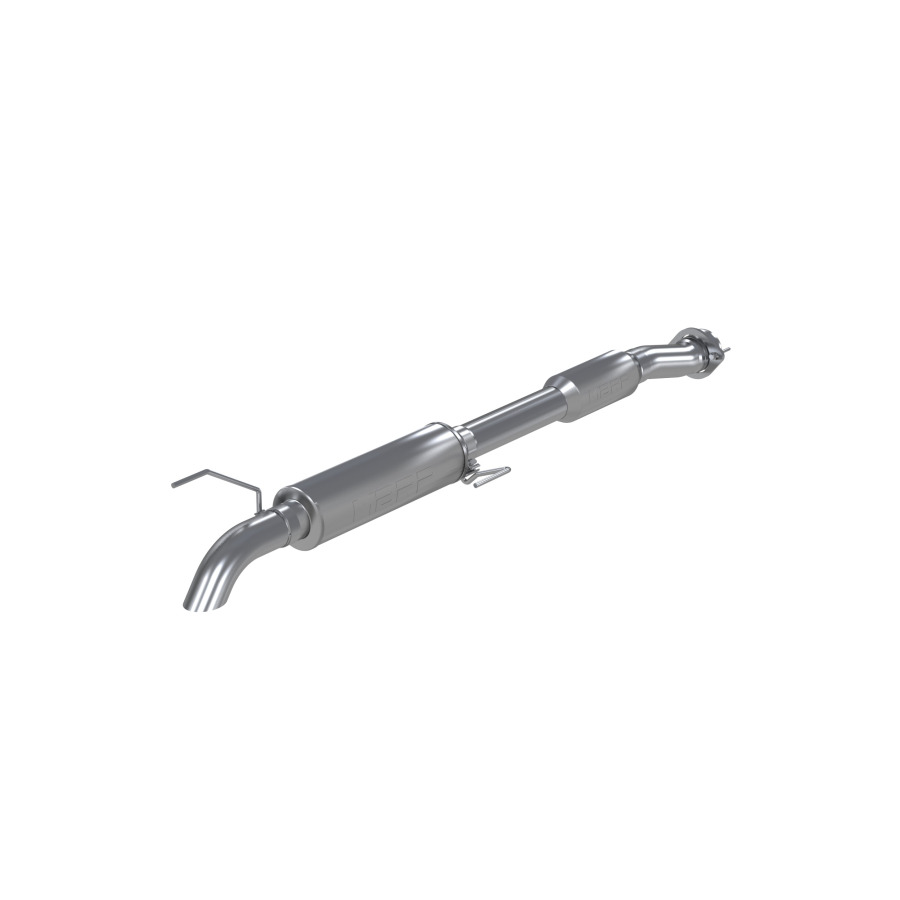 MBRP Exhaust - MBRP EXHAUST 3.5IN. CAT-BACK SINGLE TURN DOWN WITH RESONATOR ALUMINIZED STEEL. - S5243AL