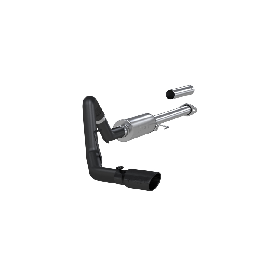 MBRP Exhaust - MBRP EXHAUST 3IN. CAT-BACK SINGLE SIDE EXIT BLACK COATED ALUMINIZED STEEL. - S5253BLK