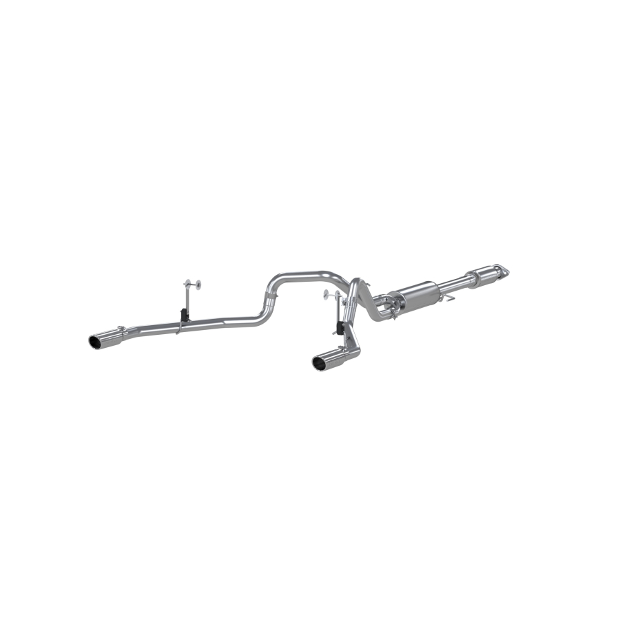 MBRP Exhaust - MBRP EXHAUST 3IN. CAT-BACK 2.5IN. DUAL SPLIT REAR EXIT ALUMINIZED STEEL. - S5258AL