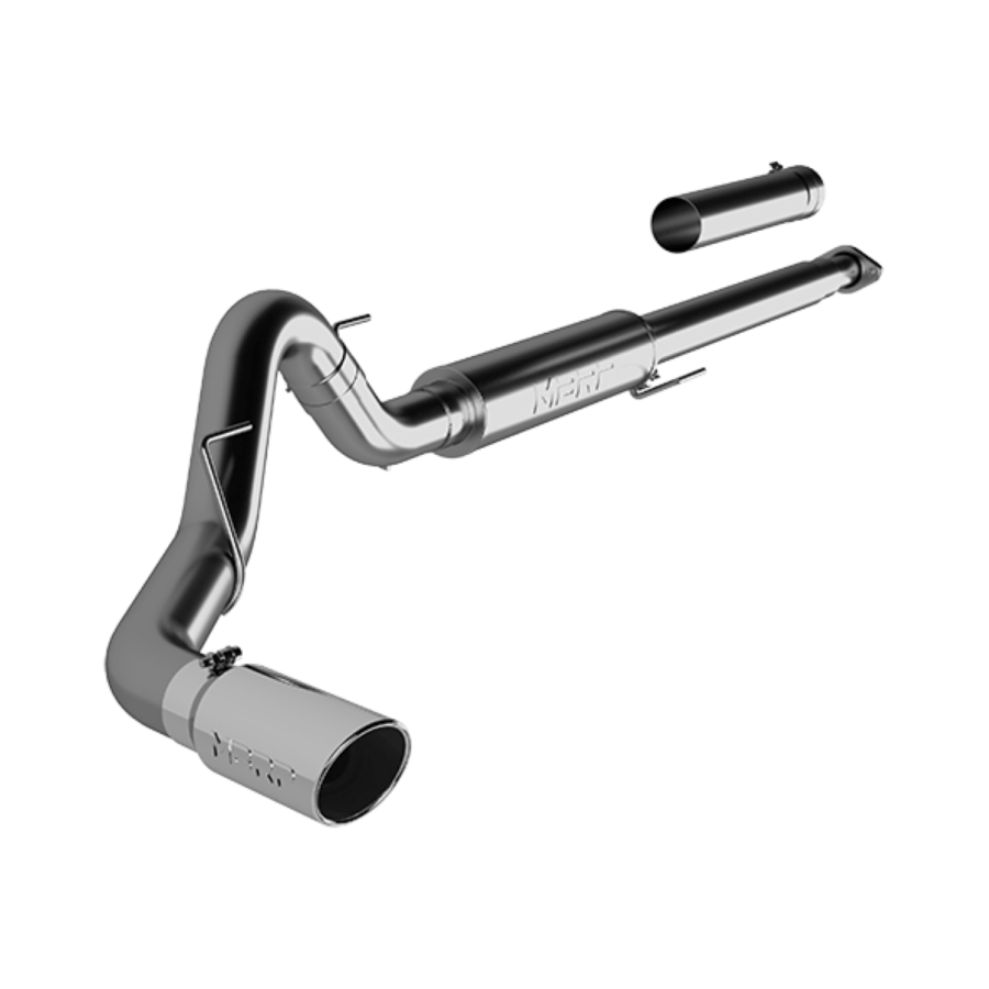 MBRP Exhaust - MBRP EXHAUST ALUMINIZED STEEL. 4IN. CAT-BACK SINGLE SIDE EXIT - S5259AL