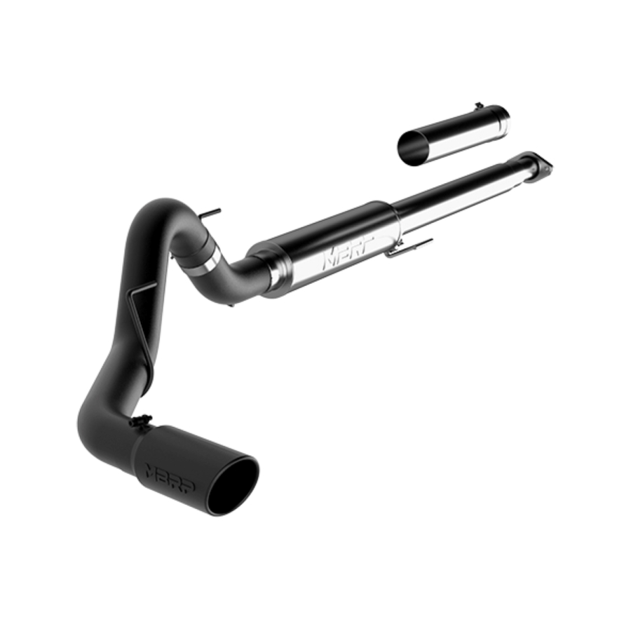 MBRP Exhaust - MBRP EXHAUST 4IN. CAT-BACK SINGLE SIDE EXIT BLACK COATED ALUMINIZED STEEL. - S5259BLK