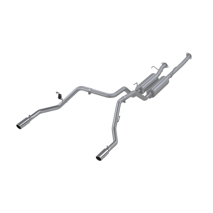 MBRP Exhaust - MBRP EXHAUST 2.5IN. CAT-BACK DUAL SPLIT REAR EXIT T409 STAINLESS STEEL. - S5312409