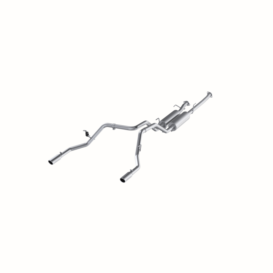 MBRP Exhaust - MBRP EXHAUST 2.5IN. CAT-BACK DUAL SPLIT REAR EXIT ALUMINIZED STEEL. - S5312AL