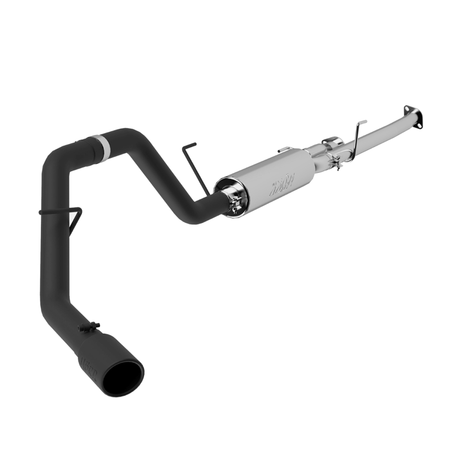 MBRP Exhaust - MBRP EXHAUST 3IN. CAT-BACK SINGLE SIDE EXIT BLACK COATED ALUMINIZED STEEL. - S5314BLK