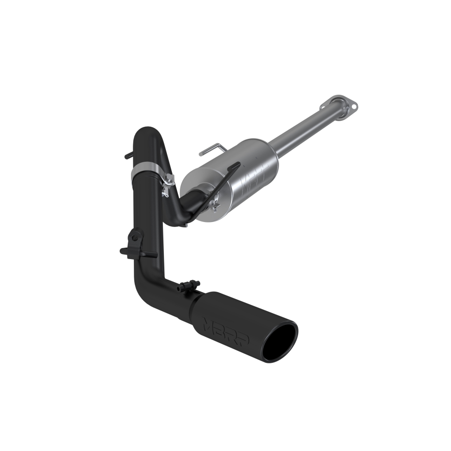 MBRP Exhaust - MBRP EXHAUST 2.5IN. CAT-BACK SINGLE SIDE EXIT BLACK COATED ALUMINIZED STEEL. - S5326BLK