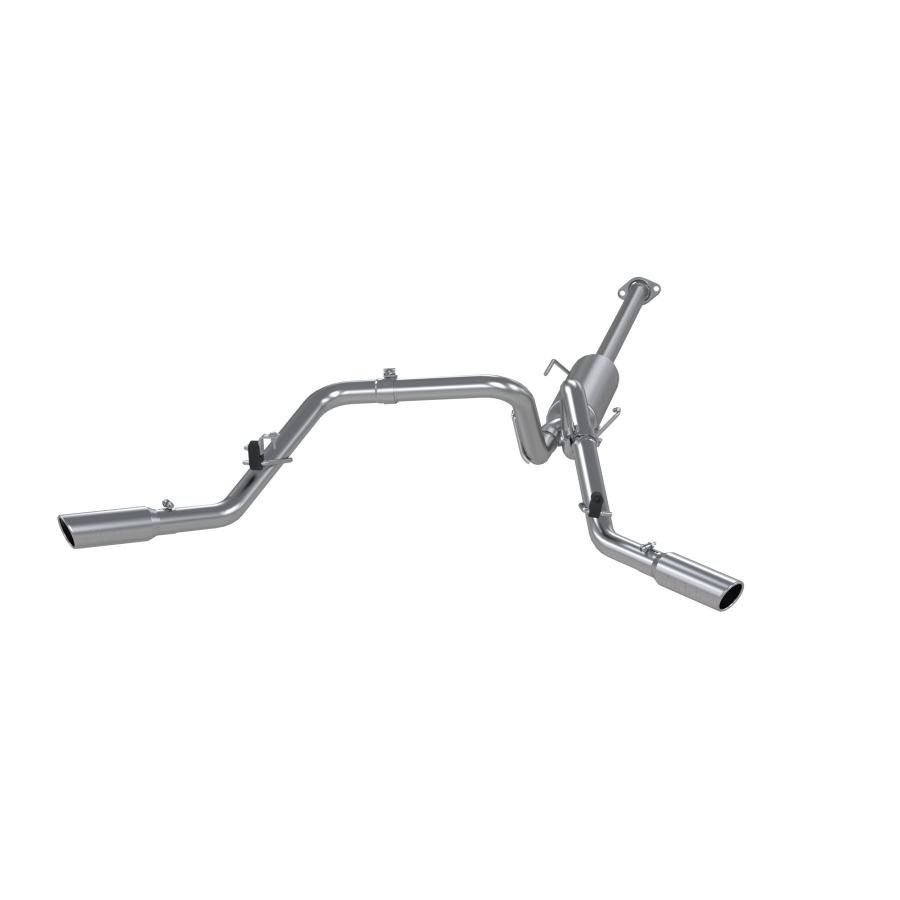 MBRP Exhaust - MBRP EXHAUST 2.5IN. CAT-BACK DUAL SPLIT SIDE EXIT ALUMINIZED STEEL. - S5328AL